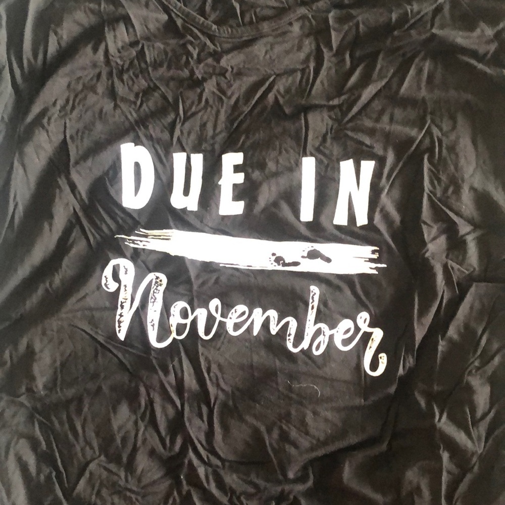Due in November maternity shirt